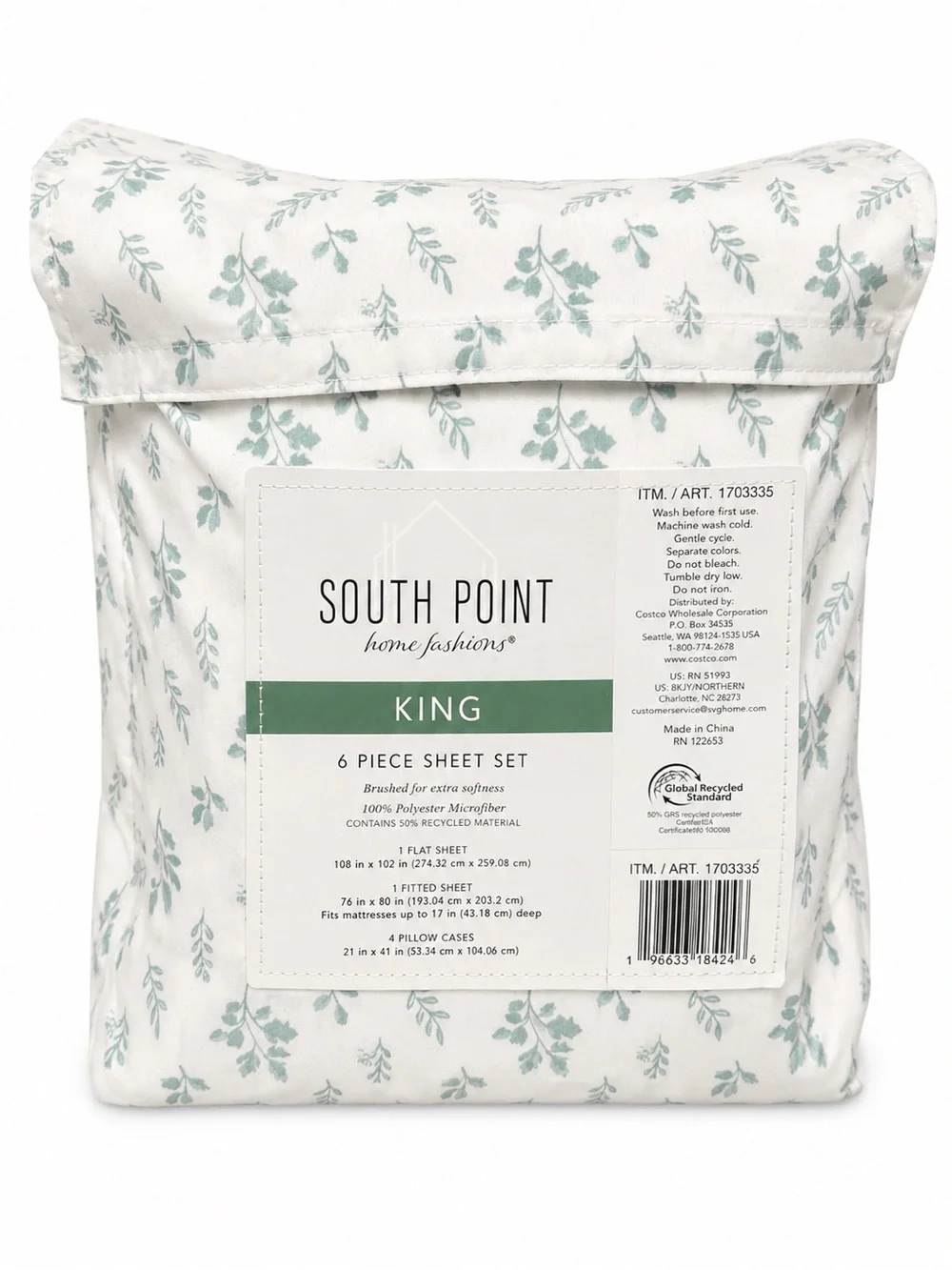 South Point Home Fashions King Sheet Set 6 Piece New